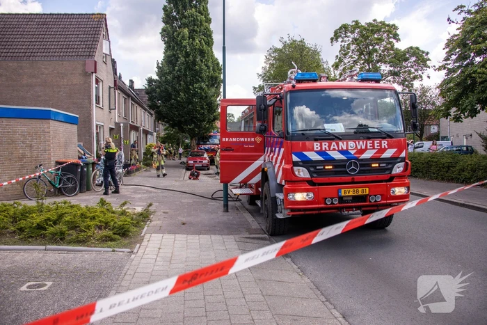 Brand in keuken van woning