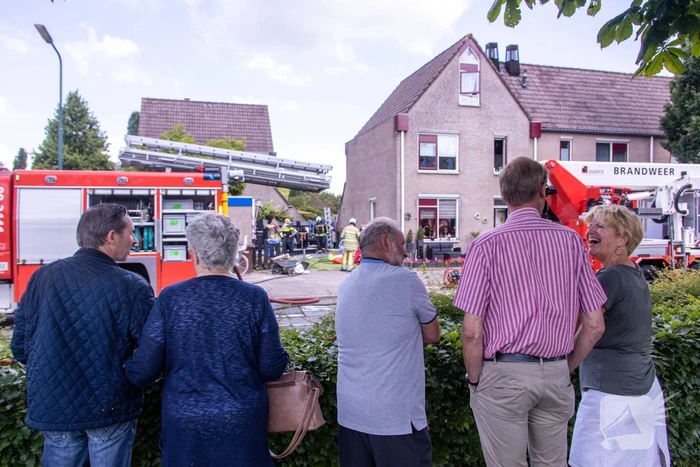 Brand in keuken van woning