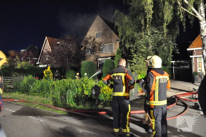 Grote brand in vrijstaande woning