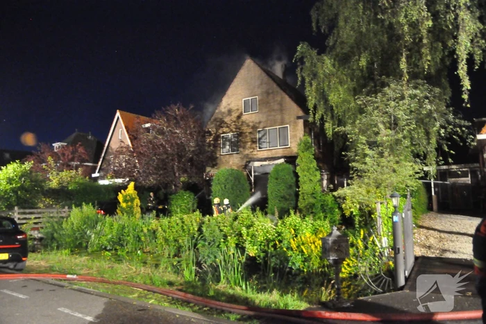 Grote brand in vrijstaande woning