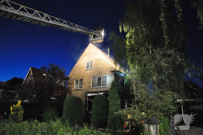 Grote brand in vrijstaande woning