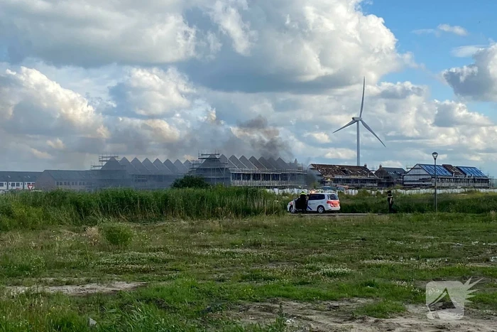 Enorme knal na brand op bouwplaats