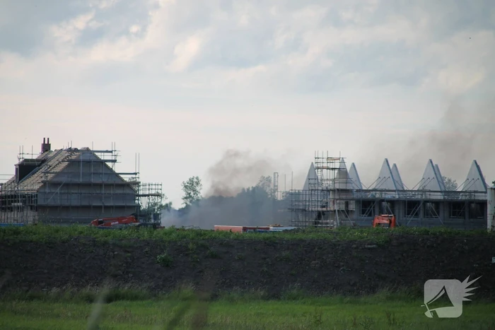 Enorme knal na brand op bouwplaats