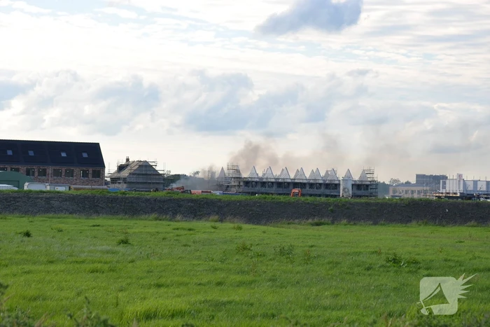 Enorme knal na brand op bouwplaats