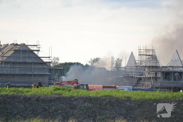 Enorme knal na brand op bouwplaats