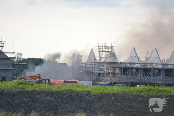 Enorme knal na brand op bouwplaats
