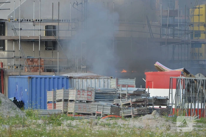 Enorme knal na brand op bouwplaats