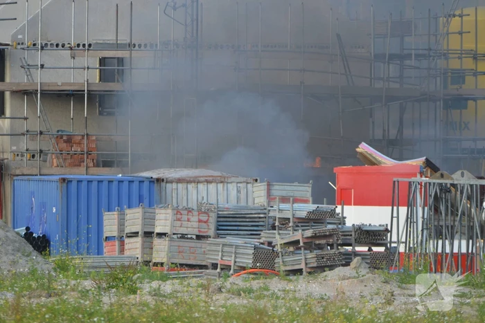 Enorme knal na brand op bouwplaats