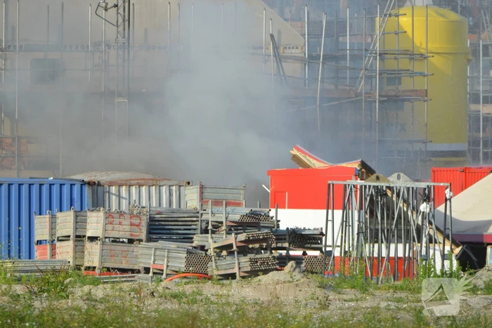 Enorme knal na brand op bouwplaats
