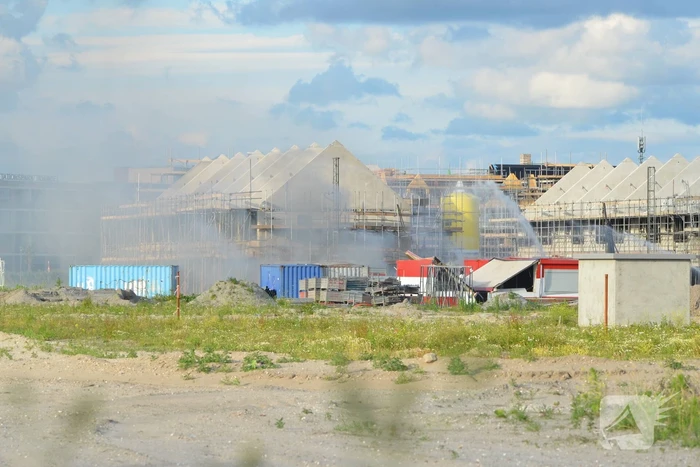 Enorme knal na brand op bouwplaats