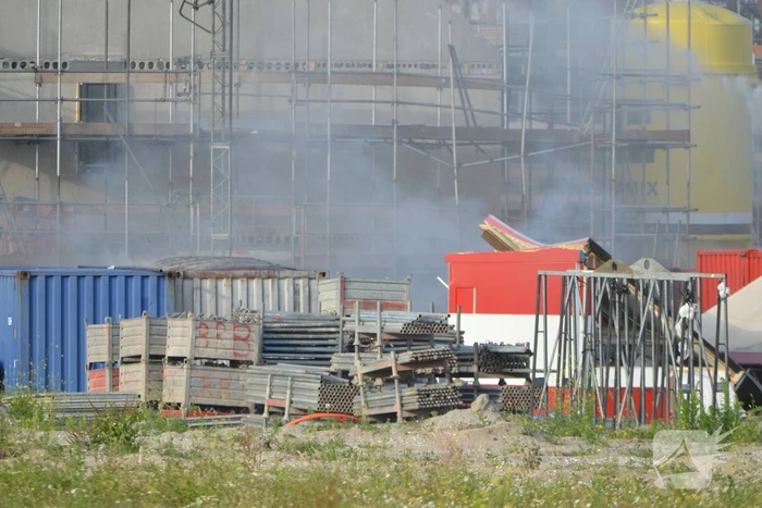 Enorme knal na brand op bouwplaats