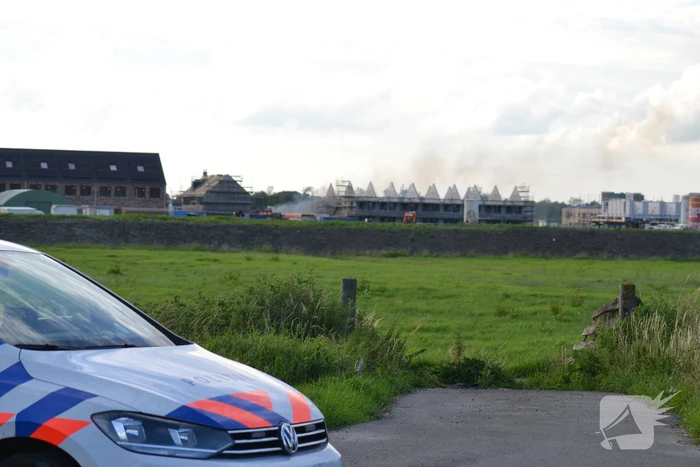 Enorme knal na brand op bouwplaats