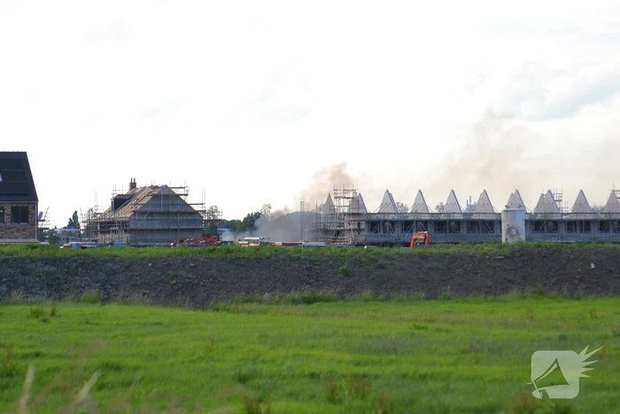 Enorme knal na brand op bouwplaats