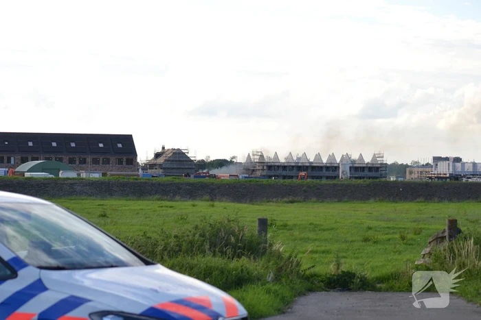 Enorme knal na brand op bouwplaats