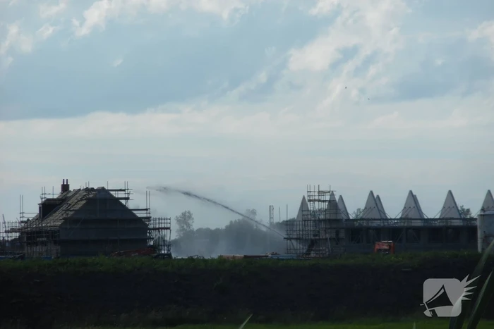 Enorme knal na brand op bouwplaats