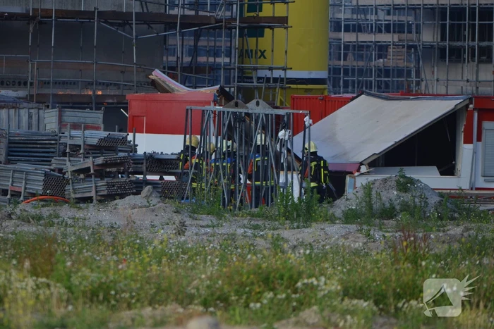 Enorme knal na brand op bouwplaats
