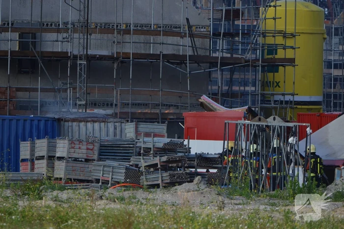 Enorme knal na brand op bouwplaats