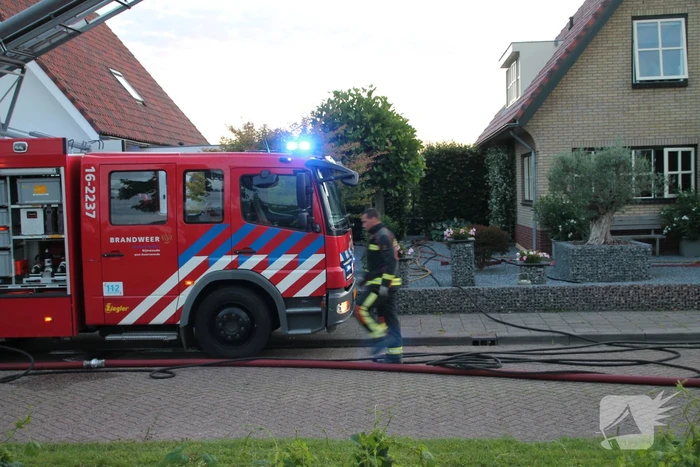 Flinke brand in schuur