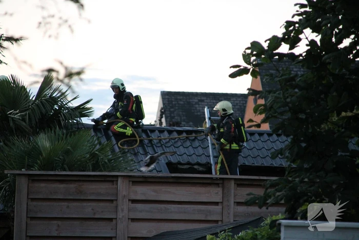 Flinke brand in schuur