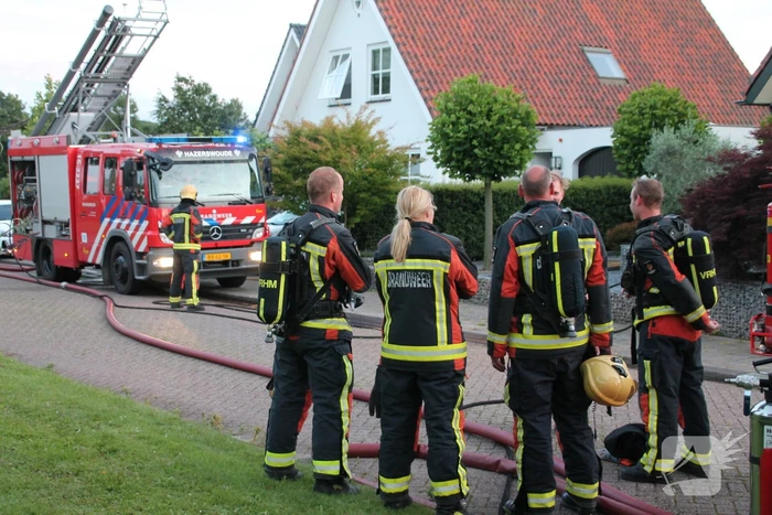 Flinke brand in schuur