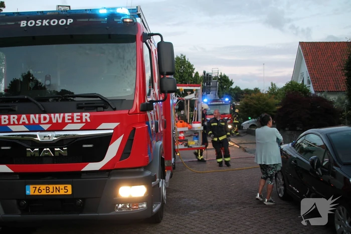 Flinke brand in schuur