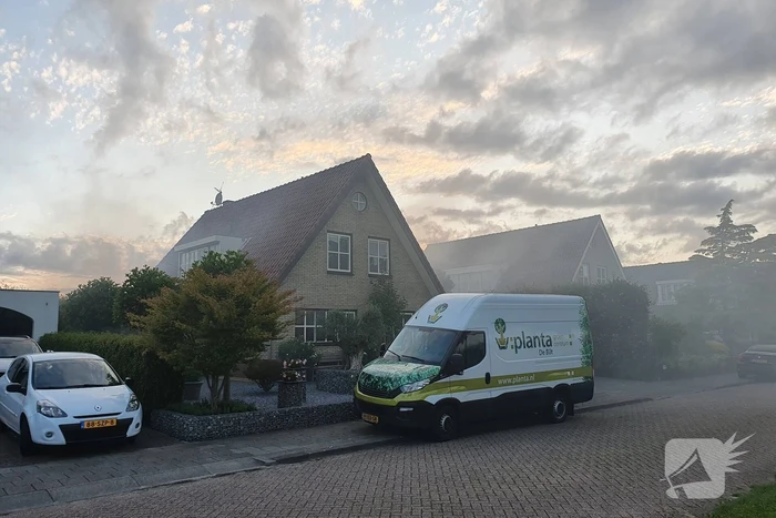 Flinke brand in schuur