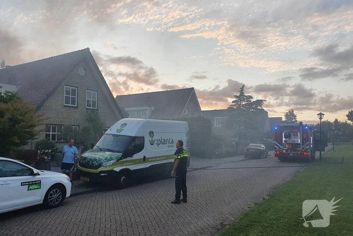 Flinke brand in schuur