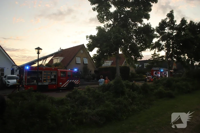 Flinke brand in schuur