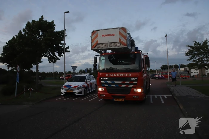 Flinke brand in schuur