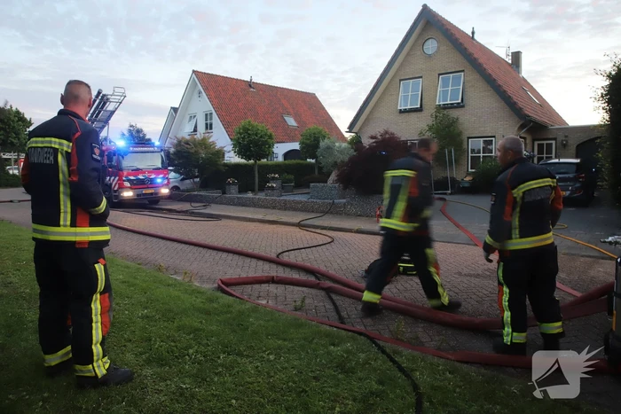 Flinke brand in schuur