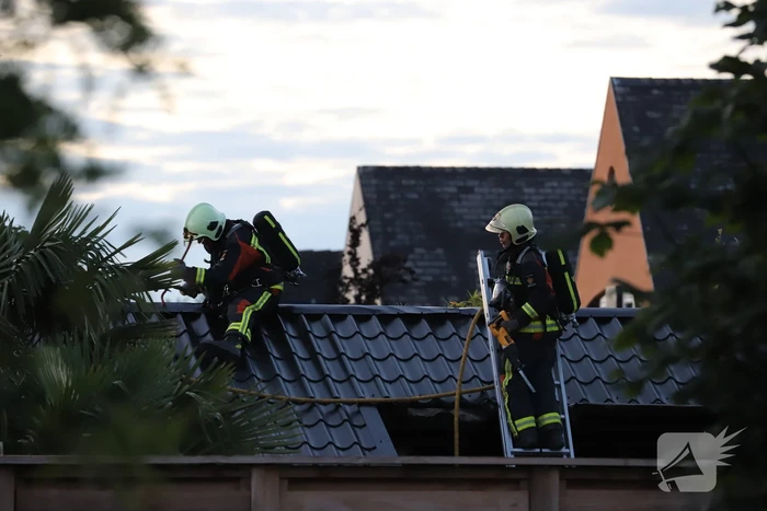 Flinke brand in schuur