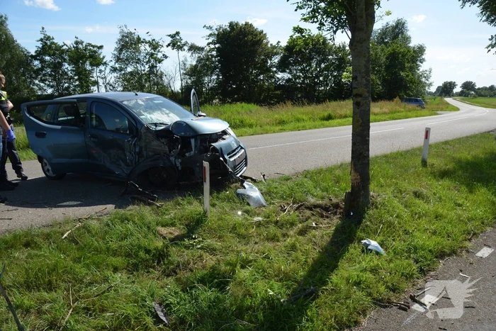 Automobilist botst tegen boom