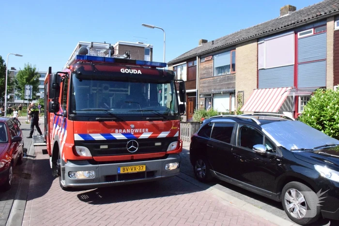 Gewonde bij brand in keuken