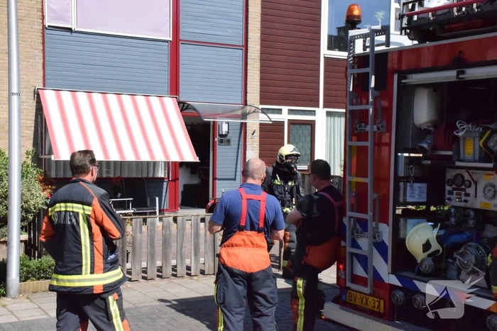 Gewonde bij brand in keuken
