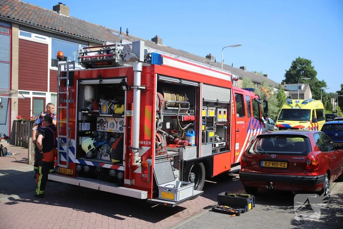 Gewonde bij brand in keuken