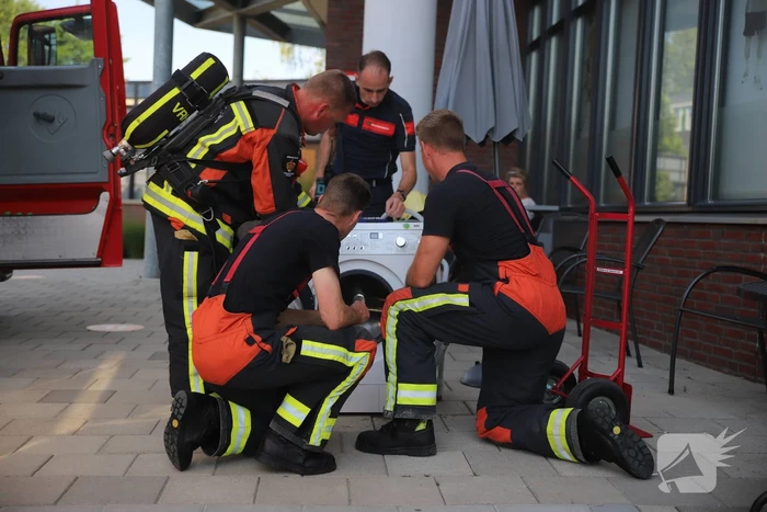 Kortsluiting in wasmachine veroorzaakt brand