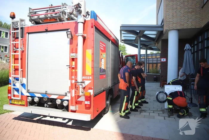 Kortsluiting in wasmachine veroorzaakt brand