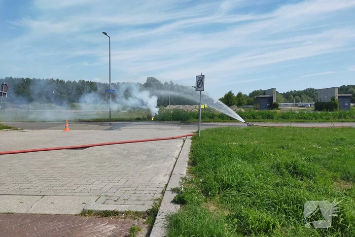Ondergrondse stroomkabels vliegen in brand