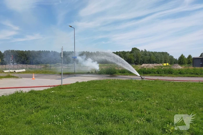 Ondergrondse stroomkabels vliegen in brand