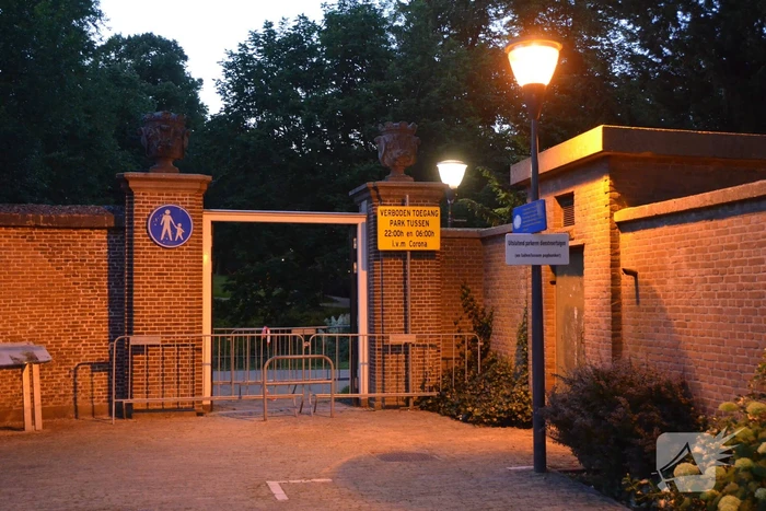 Park in avonduren afgesloten vanwege corona maatregelen