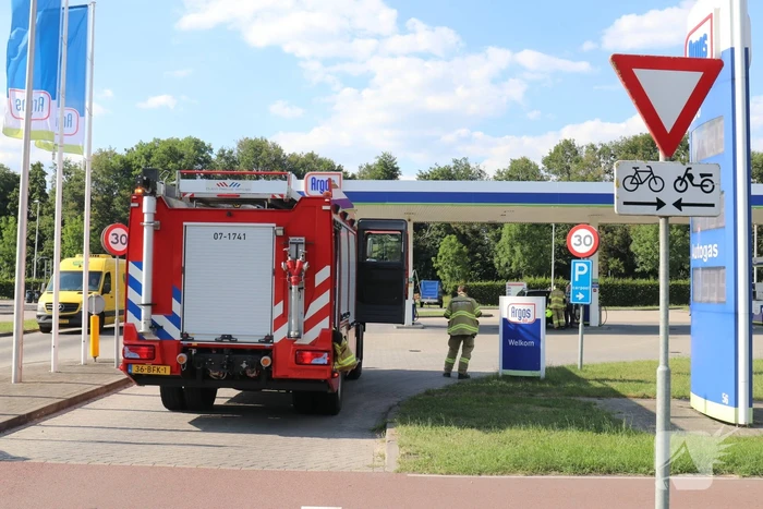 Tankstation tijdelijk afgesloten door gaslucht