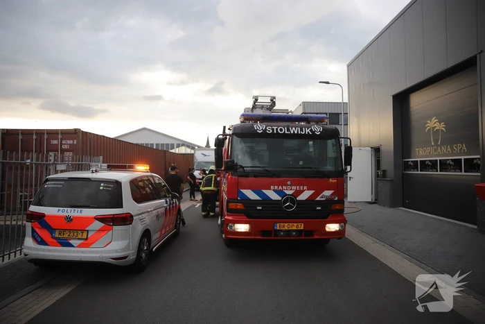 Oververhitting van luchtpomp zorgt voor kleine brand in bedrijfspand