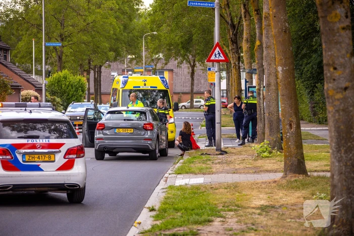 Overstekend kindje op fiets aangereden