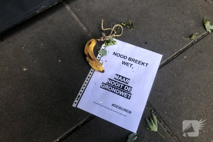 Bananen neergelegd bij Rechtbank Noord-Nederland