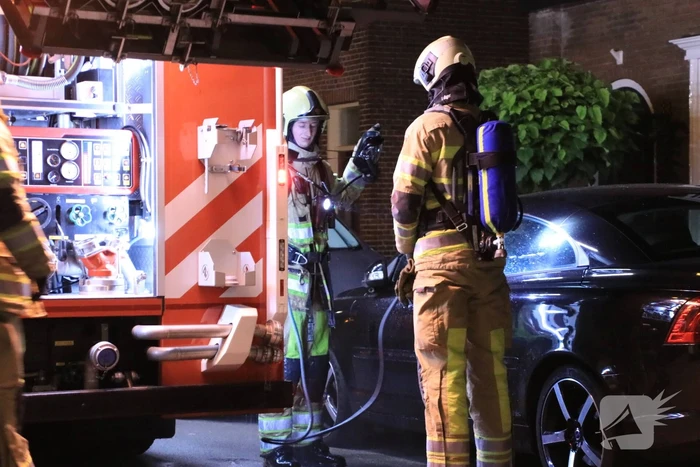 Buitenbrand achter woning