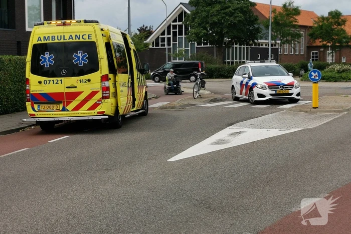 Scootmobiel-rijdster raakt gewond na eenzijdig ongeval