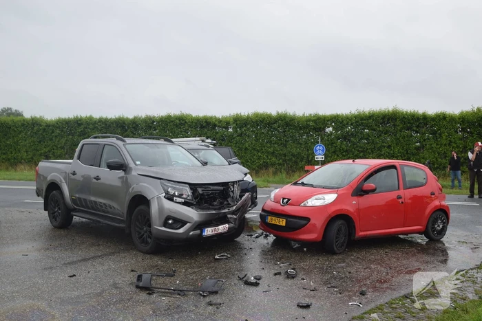 Vijf voertuigen betrokken bij ongeval