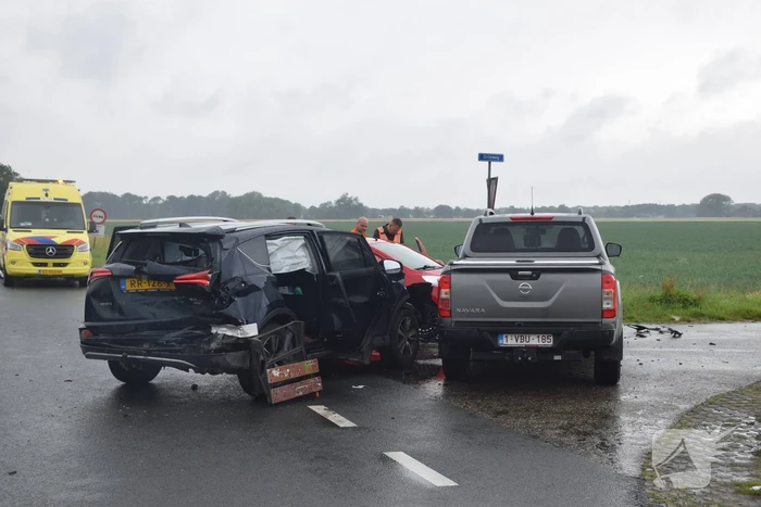 Vijf voertuigen betrokken bij ongeval