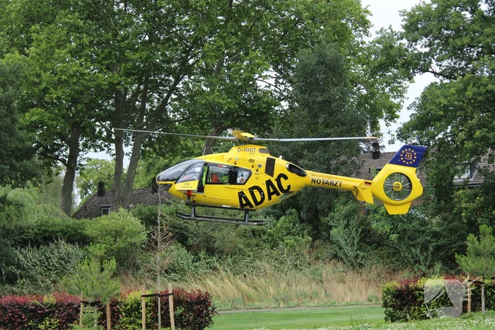 Duitse traumahelikopter landt voor ongeval