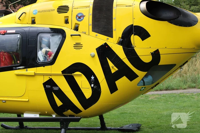 Duitse traumahelikopter landt voor ongeval